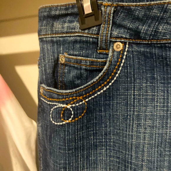 Vintage Cache Jeans Stitch Detailing Pocket Flare Leg Women's Size 10 - Picture 2 of 6